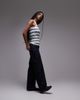 Arket ARKET ribbed jersey tank top in multi stripe - 2