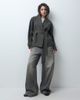 Arket ARKET shawl collar wrap jacket in khaki-Green - 2