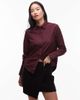 Arket ARKET shirt with deep cuffs in burgundy-Red - 1