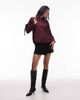 Arket ARKET shirt with deep cuffs in burgundy-Red - 2