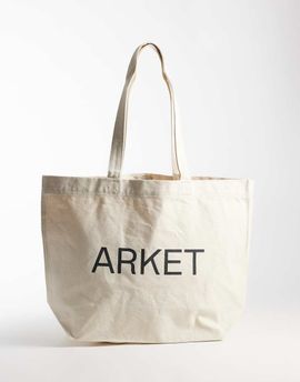 Arket ARKET shopper tote bag in off-white