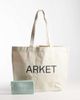 Arket ARKET shopper tote bag in off-white - 2