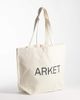 Arket ARKET shopper tote bag in off-white - 4