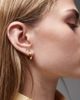 Arket ARKET small chunky huggie hoop earrings in gold plated brass - 1
