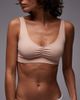 Arket ARKET soft seamless sports bralet top in beige-Neutral - 2