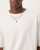 Arket ARKET soft touch heavyweight boucle jersey oversized t-shirt in white - 3