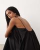 Arket ARKET spaghetti strap beach maxi dress in black - 1