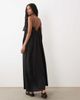 Arket ARKET spaghetti strap beach maxi dress in black - 4