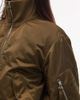 Arket ARKET sporty nylon bomber jacket with funnel neck in khaki green - 3