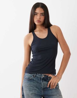 Arket ARKET sporty tank top with back cross detail in blue
