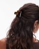 Arket ARKET square claw clip in tortoise brown - 3
