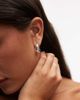 Arket ARKET square hoop earrings in silver tone - 1