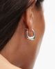Arket ARKET square hoop earrings in silver tone - 3