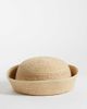 Arket ARKET straw summer hat with metal snap closure in natural beige-Neutral - 1