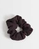 Arket ARKET structure crinkle scrunchie in dark brown - 1