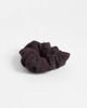 Arket ARKET structure crinkle scrunchie in dark brown - 2