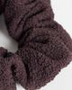 Arket ARKET structure crinkle scrunchie in dark brown - 3