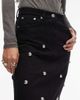 Arket ARKET studded denim midi skirt in black - 2