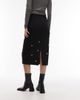 Arket ARKET studded denim midi skirt in black - 4