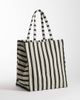 Arket ARKET summer beach tote in black stripes - 1