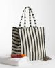 Arket ARKET summer beach tote in black stripes - 2