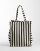 Arket ARKET summer beach tote in black stripes - 4