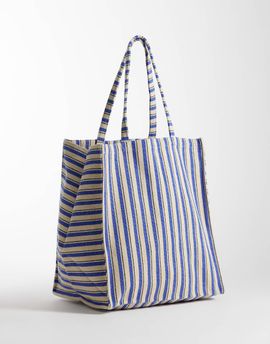 Arket ARKET summer beach tote in blue stripes