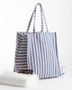 Arket ARKET summer beach tote in blue stripes - 2