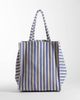 Arket ARKET summer beach tote in blue stripes - 4