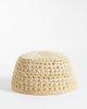 Arket ARKET summer raffia pillbox hat in natural beige-Neutral - 1