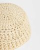 Arket ARKET summer raffia pillbox hat in natural beige-Neutral - 3