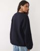 Arket ARKET super soft alpaca and wool relaxed sweater in navy - 2