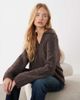 Arket ARKET super soft alpaca wool blend polo sweater in gray - 1