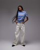 Arket ARKET t-shirt in blue retro stripe-Multi - 2
