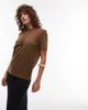 Arket ARKET t-shirt in mocha brown - 1