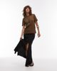 Arket ARKET t-shirt in mocha brown - 4