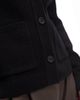 Arket ARKET textured yarn wool cardigan with v-neck and front pockets in black - 2