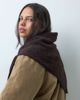 Arket ARKET triangle alpaca scarf in chocolate-Brown - 2