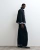 Arket ARKET waxed cotton short jacket with contrast cord collar in black - 2