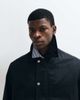 Arket ARKET waxed cotton short jacket with contrast cord collar in black - 3
