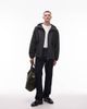 Arket ARKET windbreaker jacket with zip front and hood in gray - 3