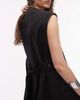 Arket ARKET wool blend tie back vest in black - 3