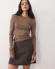 Arket ARKET wool mini skirt in brown - 1