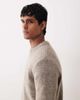Arket ARKET wool/alpaca blend crew neck relaxed fit sweater in beige-Brown - 4