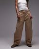 Arket ARKET workwear pants with triple stitch detail in washed beige-Neutral - 1