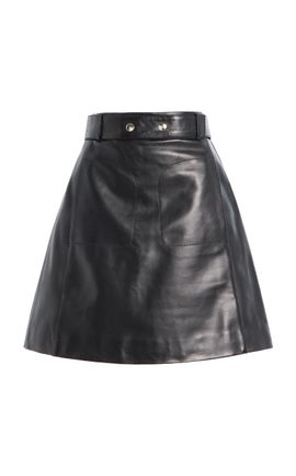 ARMA ARMA Bessie Leather Mini Skirt Black EU 36