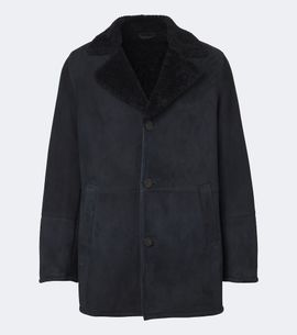 Arma Arma Bohdan shearling-lined suede coat