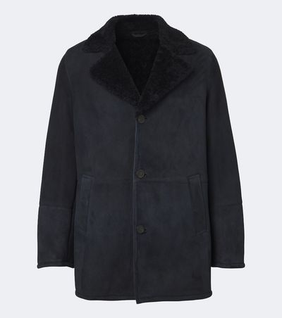 Arma Arma Bohdan shearling-lined suede coat
