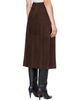 Arma Arma Brown Melita Suede A-Line Midi Skirt - 3