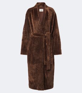 Arma Arma Dilan shearling wrap coat